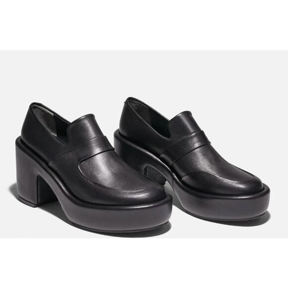 Clergerie Paris Devin Loafers Black Leather Agneau Noir Size 9.5 US 40 EU NIB - Picture 1 of 14